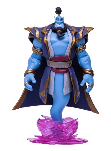 "7-inch Disney Mirrorverse Genie action figure with vibrant colors, poseable features, and magical accessories."