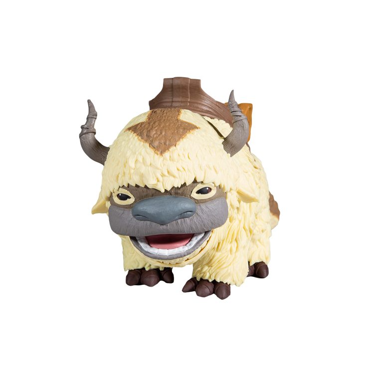 "7-inch McFarlane Avatar: The Last Airbender APPA Action Figure with detailed fur and arrow marking."