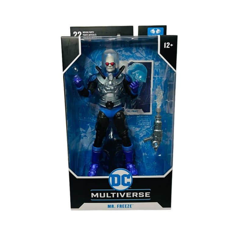 "McFarlane DC Multiverse 7" Mr. Freeze action figure from 2024 collection, known for detailed design and articulation."