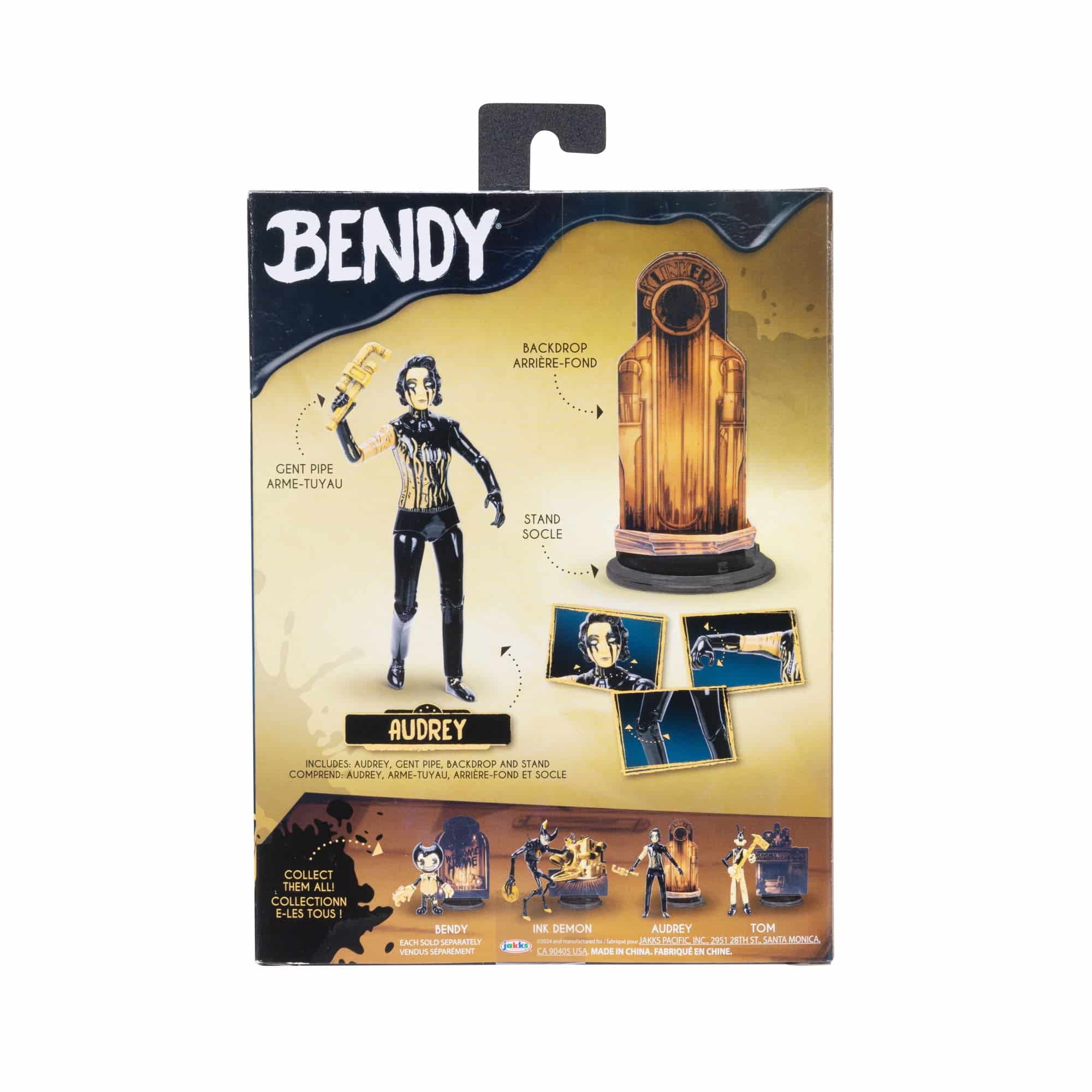 BENDY & The Ink Machine 5in – Audrey with Gent Pipe Action Figure Jakks  2024 - Lil Whody Son