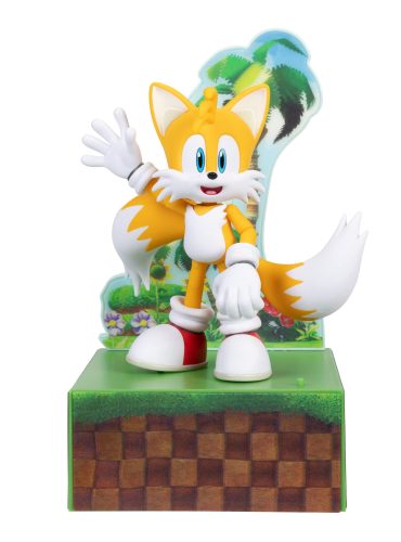 "Jakks Sonic The Hedgehog Tails Ultimate 6” Collector Edition Action Figure with interchangeable hands in dynamic pose."