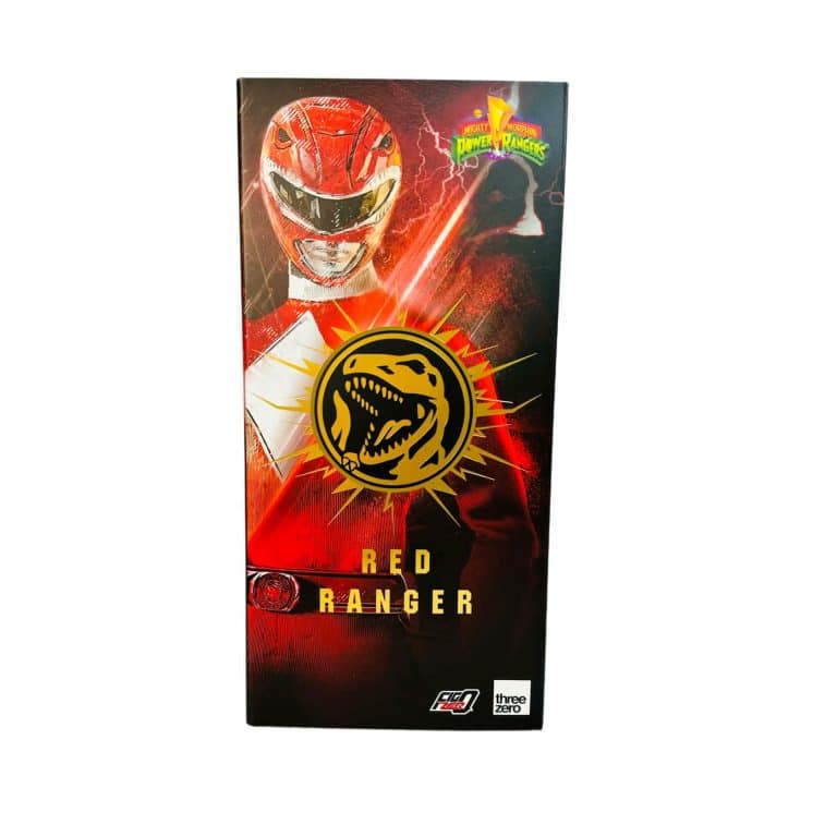 "1:6 scale ThreeZero FigZero Mighty Morphin Power Rangers collectible action figure with interchangeable hands and accessories."