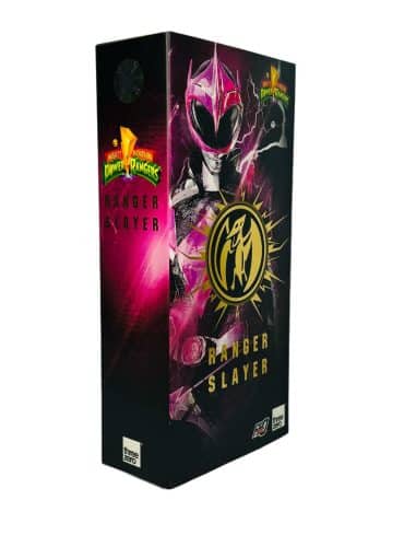 "ThreeZero Mighty Morphin Power Ranger Slayer 1:6 FigZero Action Figure 2022, featuring detailed armor, helmet and signature weapons."