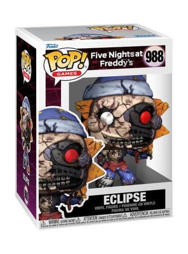 "Funko Pop! Games: Five Nights at Freddy's Security Breach Ruin - Eclipse #988 vinyl figure in window box display."