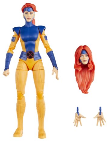 "Hasbro Marvel Legends X-Men '97 Jean Grey 6-inch action figure with detailed design and series-inspired accessories."