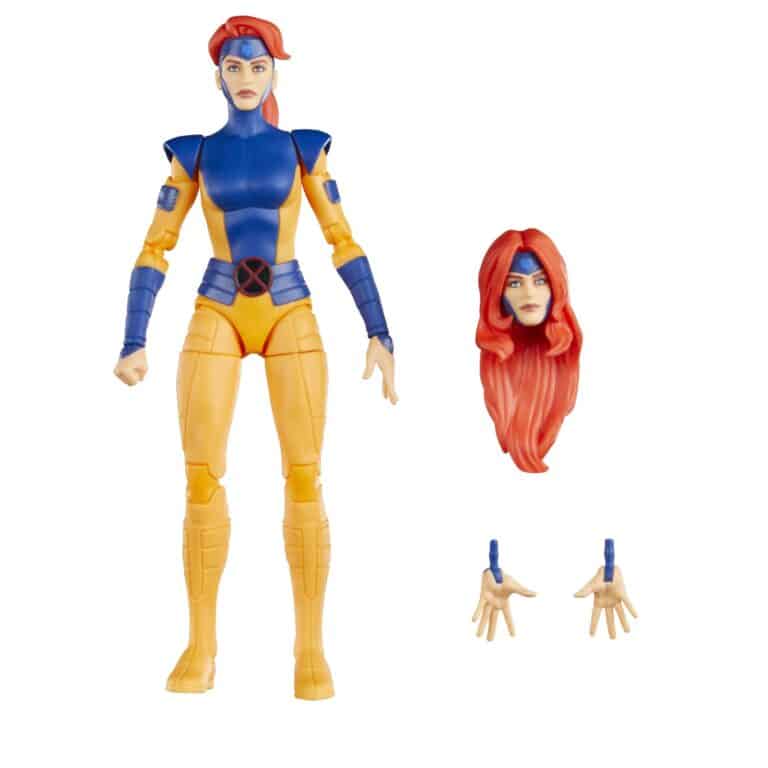 "Hasbro Marvel Legends X-Men '97 Jean Grey 6-inch action figure with detailed design and series-inspired accessories."