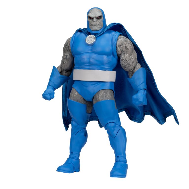 "McFarlane DC Multiverse Darkseid Mega Figure, highly detailed and articulated, with Omega Effect detail."