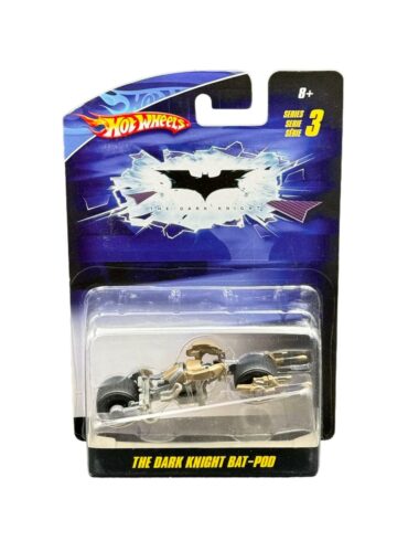 "2009 Hot Wheels Batman The Dark Knight Series 3 Bat-Pod diecast model, made of metal, scale 1:50."