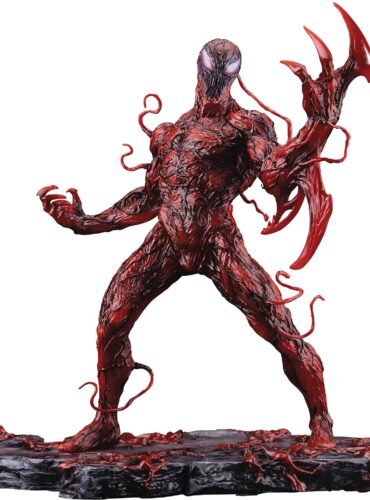 "1:10 scale Kotobukiya Marvel Carnage Renewal Edition ARTFX+ statue, featuring detailed sculpting and painting."