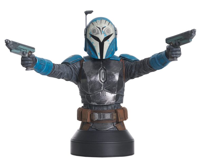 "1:6 scale bust of Bo-Katan Kryze from Star Wars: The Mandalorian Season 2, hand-painted and limited edition."