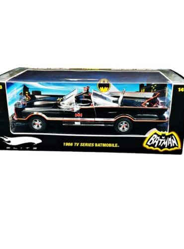 "Hot Wheels Elite 1966 Batman TV Series Batmobile, 1:18 scale diecast model, Limited Edition 2007"