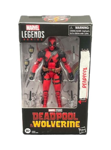 "6-inch Marvel Legends Deadpool action figure with accessories, inspired by Deadpool & Wolverine series."