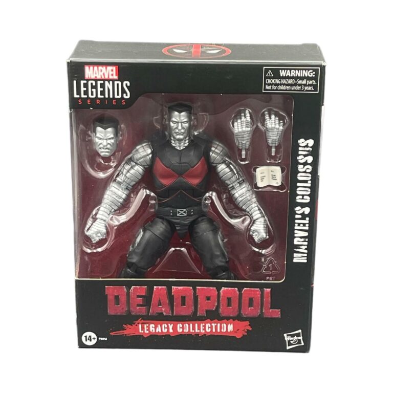 "Marvel Legends Colossus Deluxe 6 Inch Action Figure from Deadpool Legacy Collection with accessories."