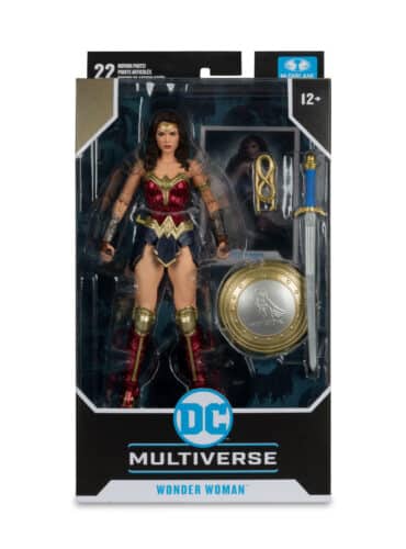 "7-inch McFarlane DC Multiverse Wonder Woman action figure, inspired by Batman Vs Superman, available for pre-order."