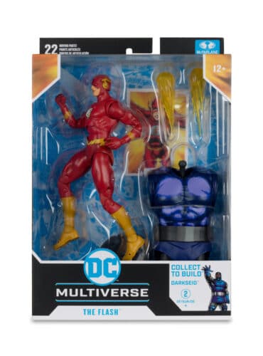 "7-inch McFarlane DC Multiverse The Flash action figure with ultra articulation and additional pieces to build Darkseid."