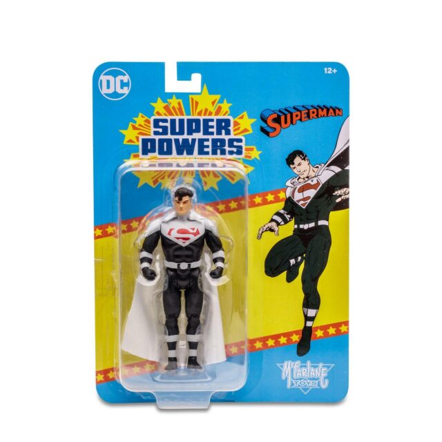 "mcfarlane dc super powers lord superman 4. 5in action figure in themed blister card packaging. "