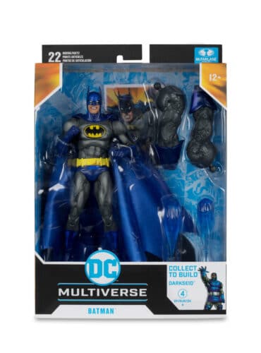 "7-inch McFarlane DC Multiverse Batman action figure, detailed, with articulation and accessories."