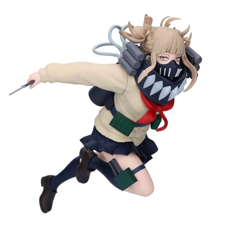 "Himiko Toga action figure from My Hero Academia's 'The Evil Villains Plus' series by Bandai Banpresto."