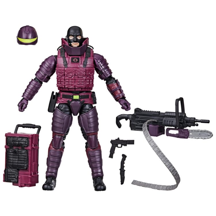 "6-inch G.I. Joe Classified Series #147 SAW-Viper action figure with accessories in collectible windowed packaging."