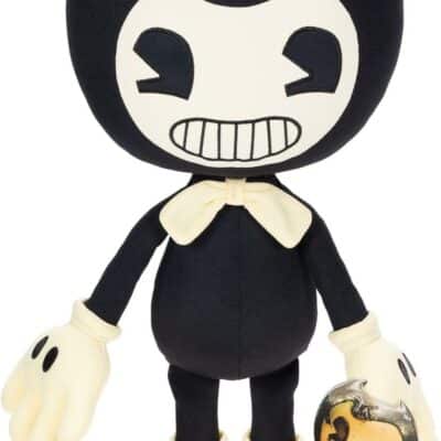 "16-inch Bendy plush toy from Jakks Pacific, inspired by 'Bendy and the Ink Machine' video game."