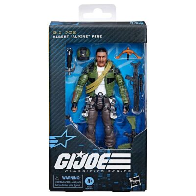 "G.I. Joe Classified Series #133 Albert 'Alpine' Pine 6-inch action figure, with 9 character-inspired accessories."