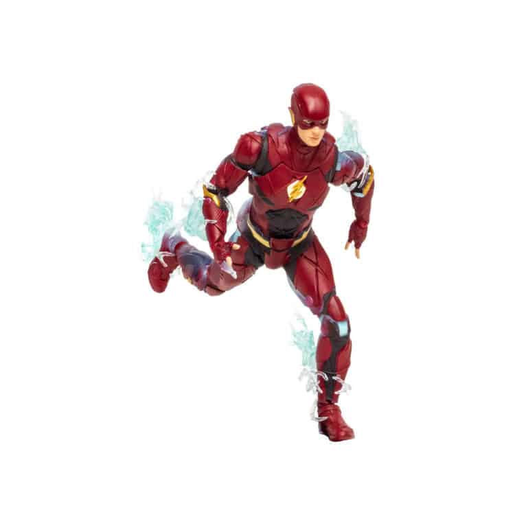 "McFarlane DC Multiverse Speed Force Flash action figure with lightning pieces and base, in a blue-to-suit fade design."